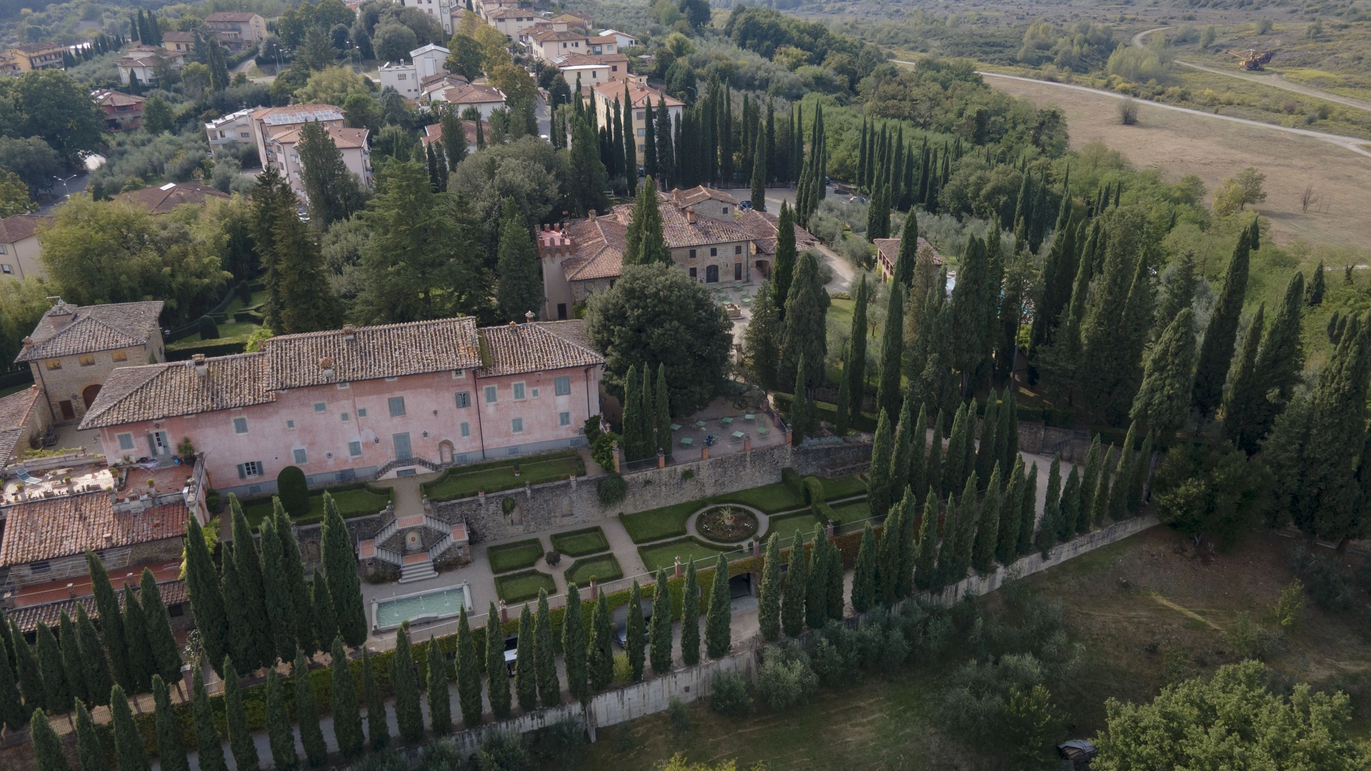 Villa Barberino vista dall'alto